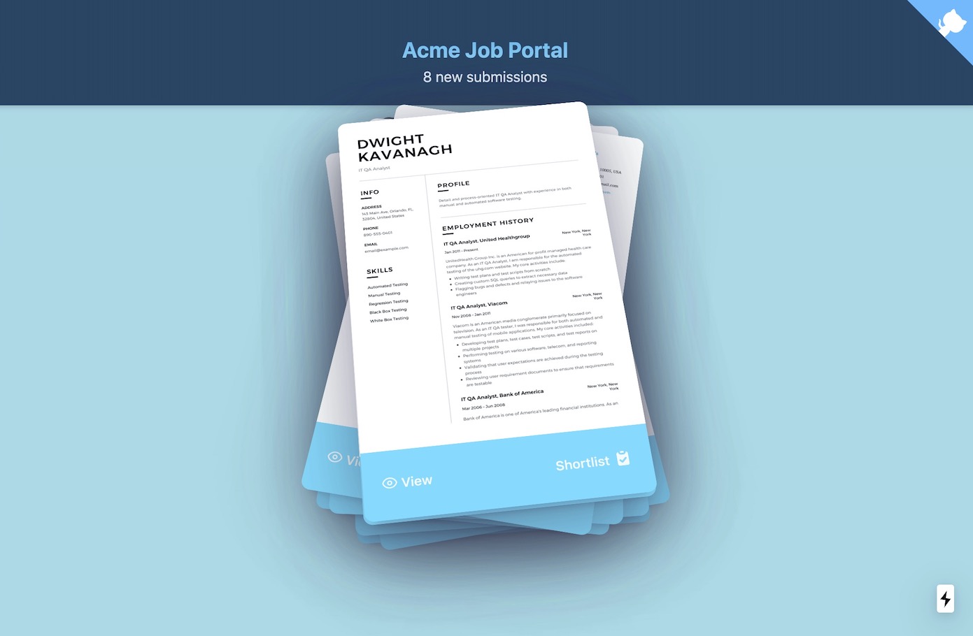 Acme Job Portal React Spring x Tailwind x NextJS